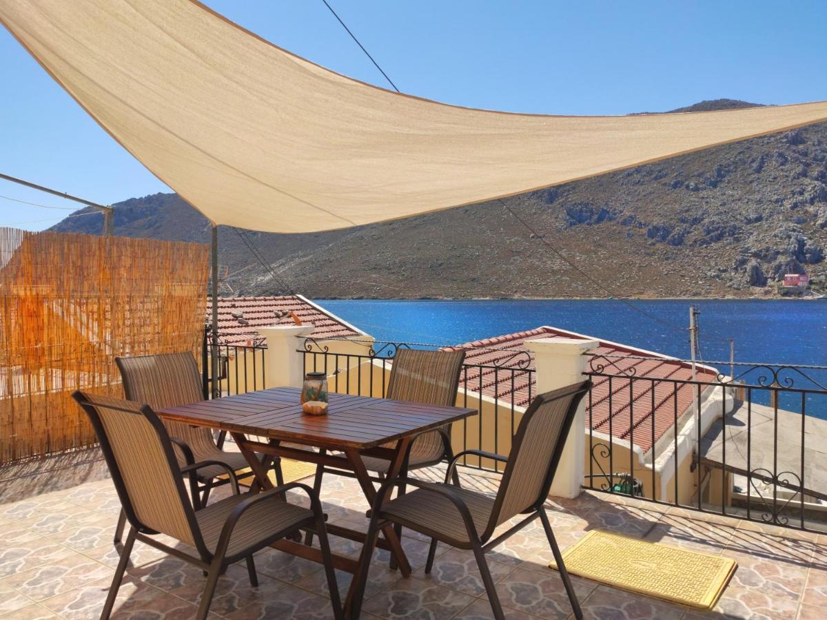 Gompos Apartment - Cozy Apartment Next To The Sea - Amazing Sea View Symi Exterior photo